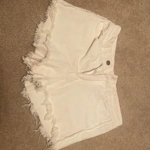 Unknown Brand. Size XS white jean shorts, Worn once